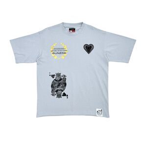 Gunzinii Crew Neck T-Shirt King Of Hearts Mens GZ641